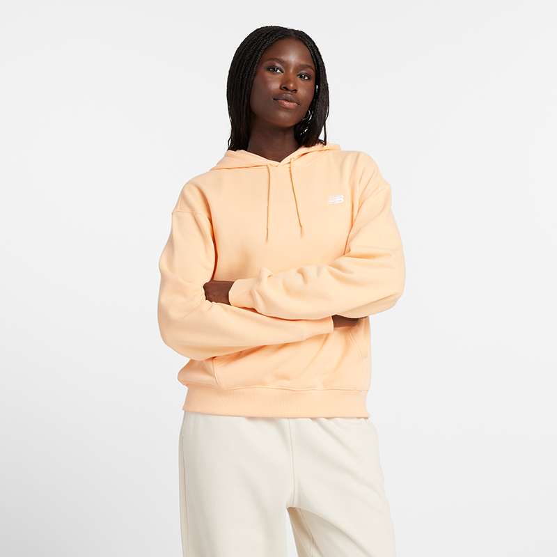 Mikina New Balance Orange Fleece Hoodie Oranžová | NBWT41507PAE, 0