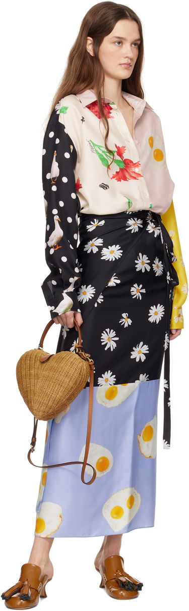 Kabelka Moschino Moschino 'Love Me' Wicker Heart Bag Hnedá | MC4138PP1M 251MOON1 10A, 3