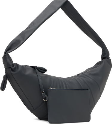 Taška cez rameno LEMAIRE LEMAIRE Large Croissant Leather Shoulder Bag Čierna | BG0000 LL095, 4