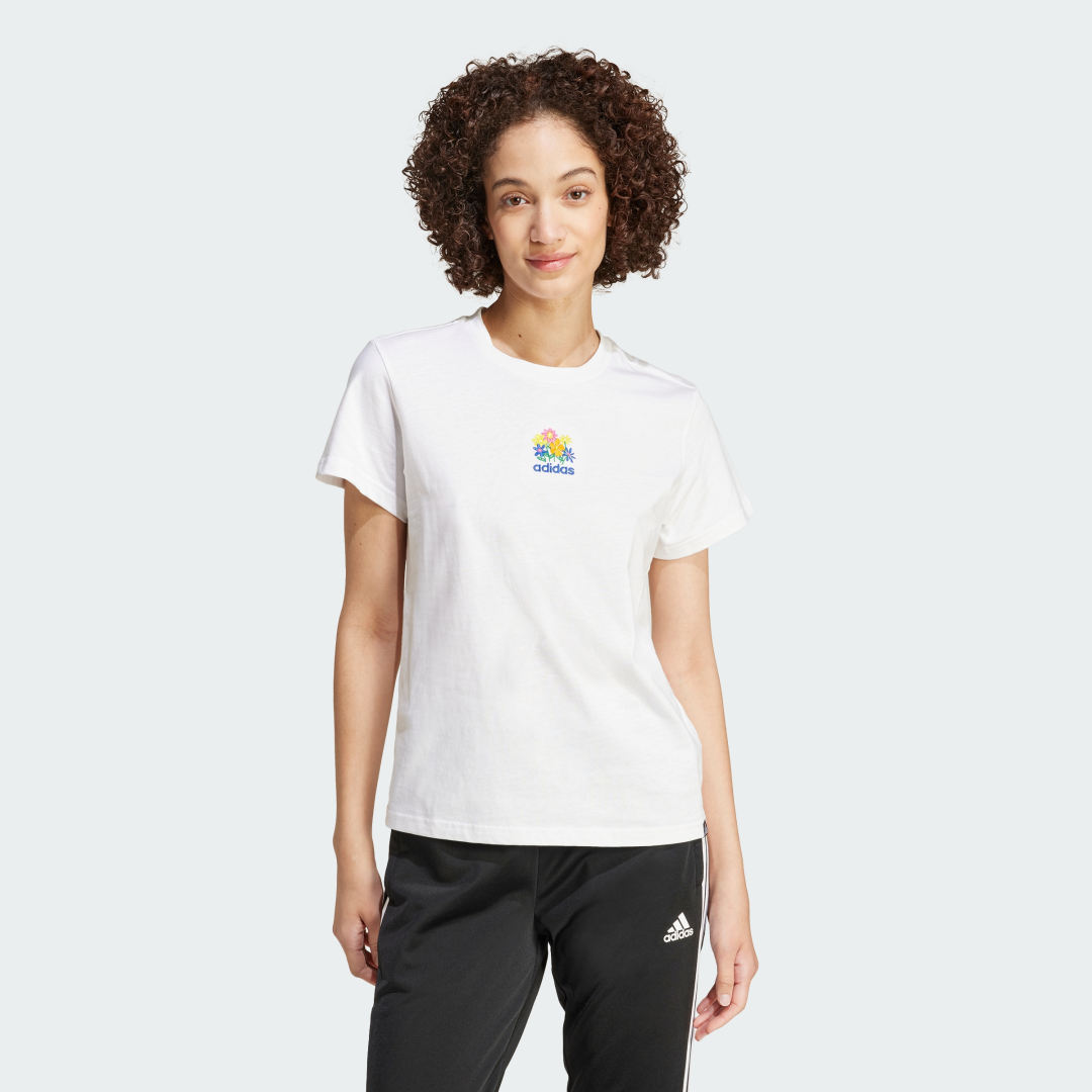 Tričko adidas Performance Soft Graphic T-Shirt Biela | IW2749, 0