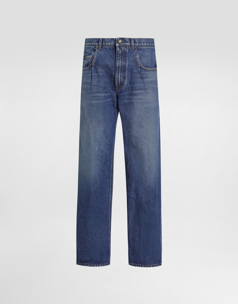 Džínsy Dolce & Gabbana Dolce & Gabbana Straight Leg Jeans 46 Modrá | GP0Q8DG8NZ9S9001