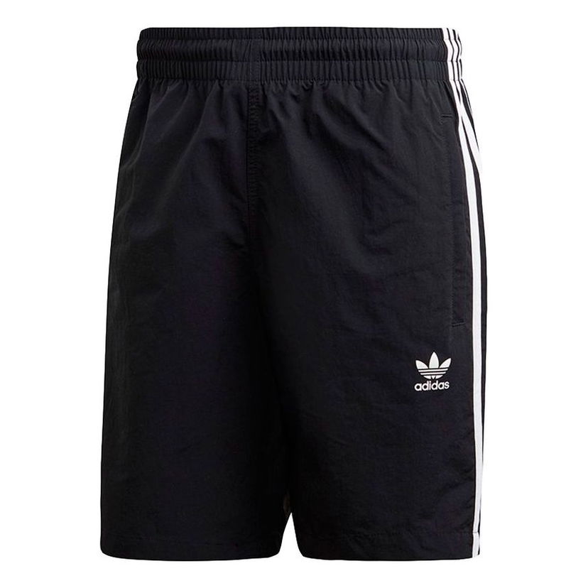 Šortky adidas Originals 3-Stripes Swim Shorts Čierna | ED6045
