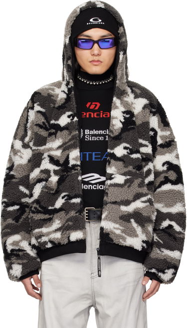 Bomber bunda Balenciaga Balenciaga Ski Zip-Up Fleece Hoodie Rôznofarebný | 809469-TPQ11-1240, 0