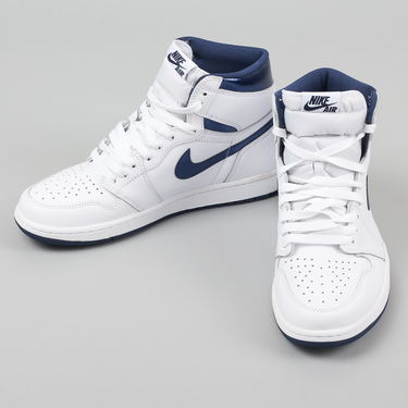 Tenisky a topánky Jordan Air Jordan 1 Retro High OG "Metallic Navy" Biela | 555088-106, 2