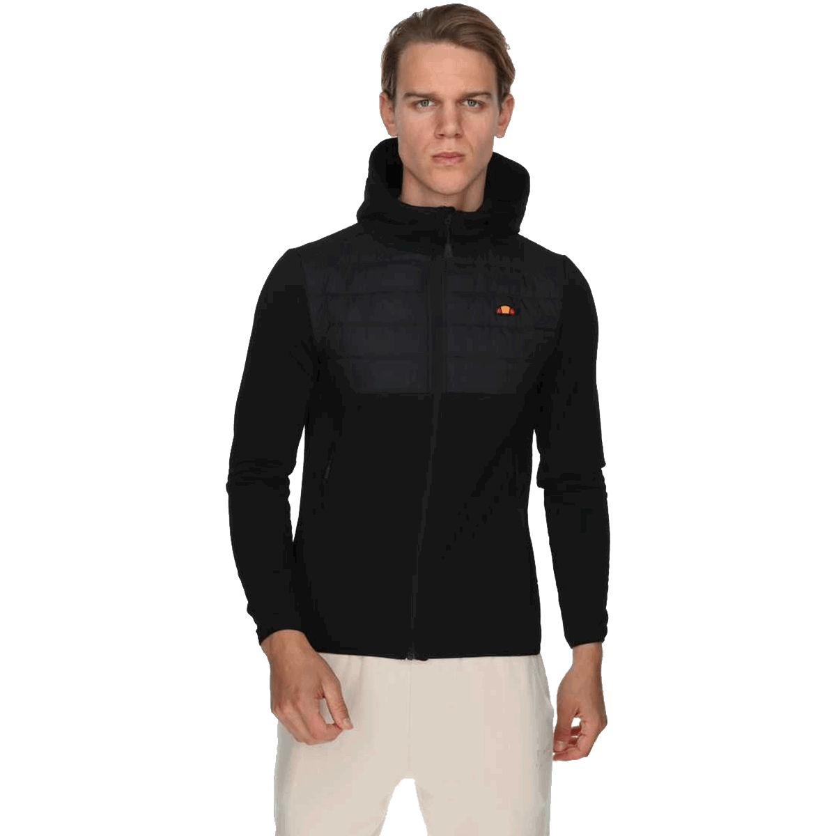 Mikina Ellesse TETRIA 2 Padded Panel Full-Zip Hoodie Čierna | SHR18180-506, 0