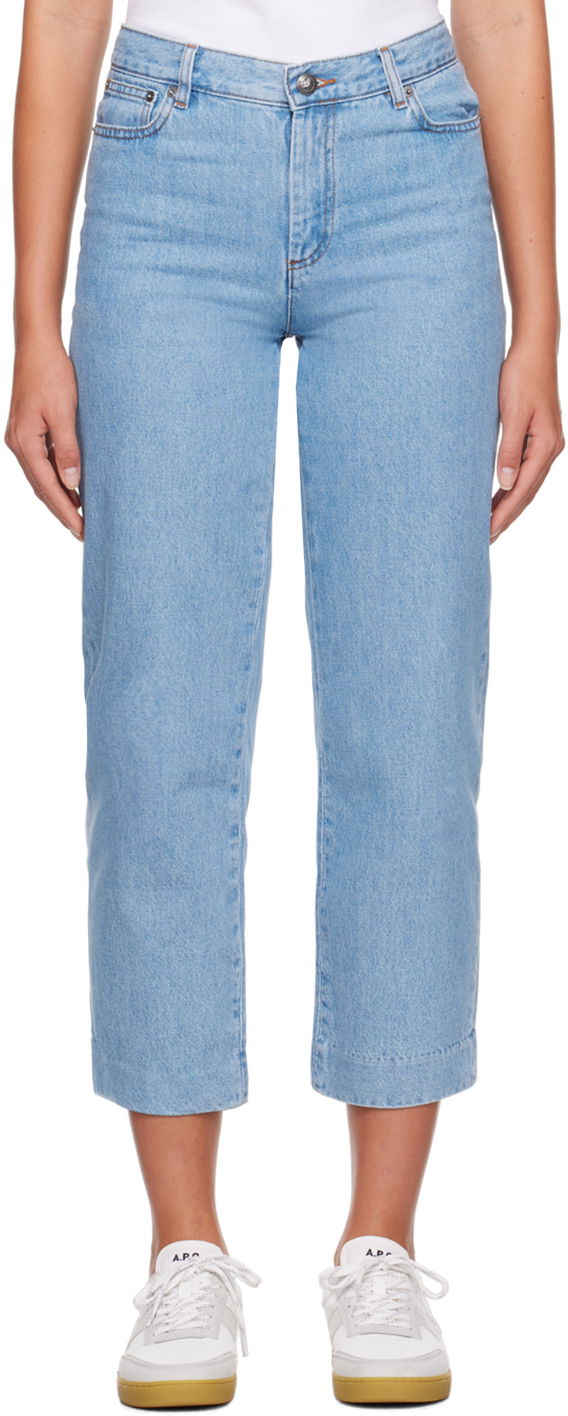 Sailor High-Waisted Straight-Leg Jeans