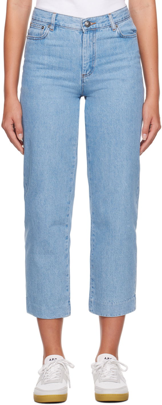 Džínsy A.P.C. Sailor High-Waisted Straight-Leg Jeans Modrá | COGEL-F09131, 0