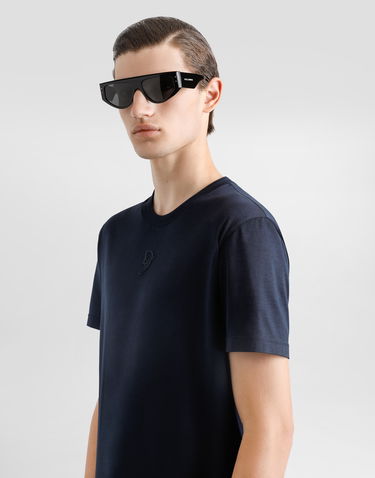 Tričko Dolce & Gabbana Dolce & Gabbana Cotton T-Shirt with DG Logo Navy | G8RN8ZFU75FS8282, 3
