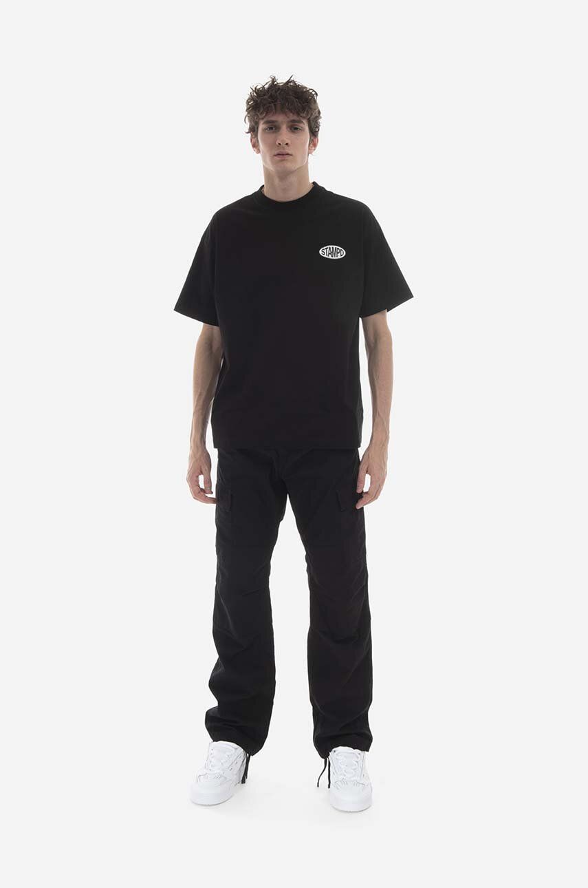 Tričko Stampd T-Shirt With Print Čierna | SLA.M2846TE, 1