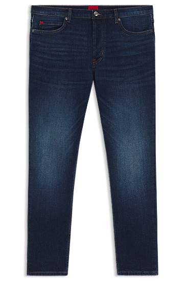 Džínsy BOSS Tapered-Fit Stretch Denim Jeans Modrá | 50517544, 0