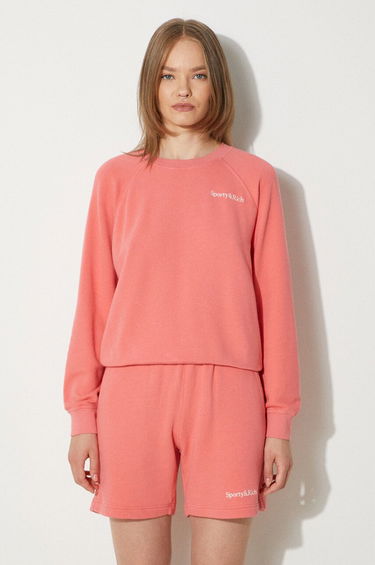 Mikina Sporty & Rich Serif Logo Soft Crewneck Sweatshirt Ružová | WS047S402SC, 0