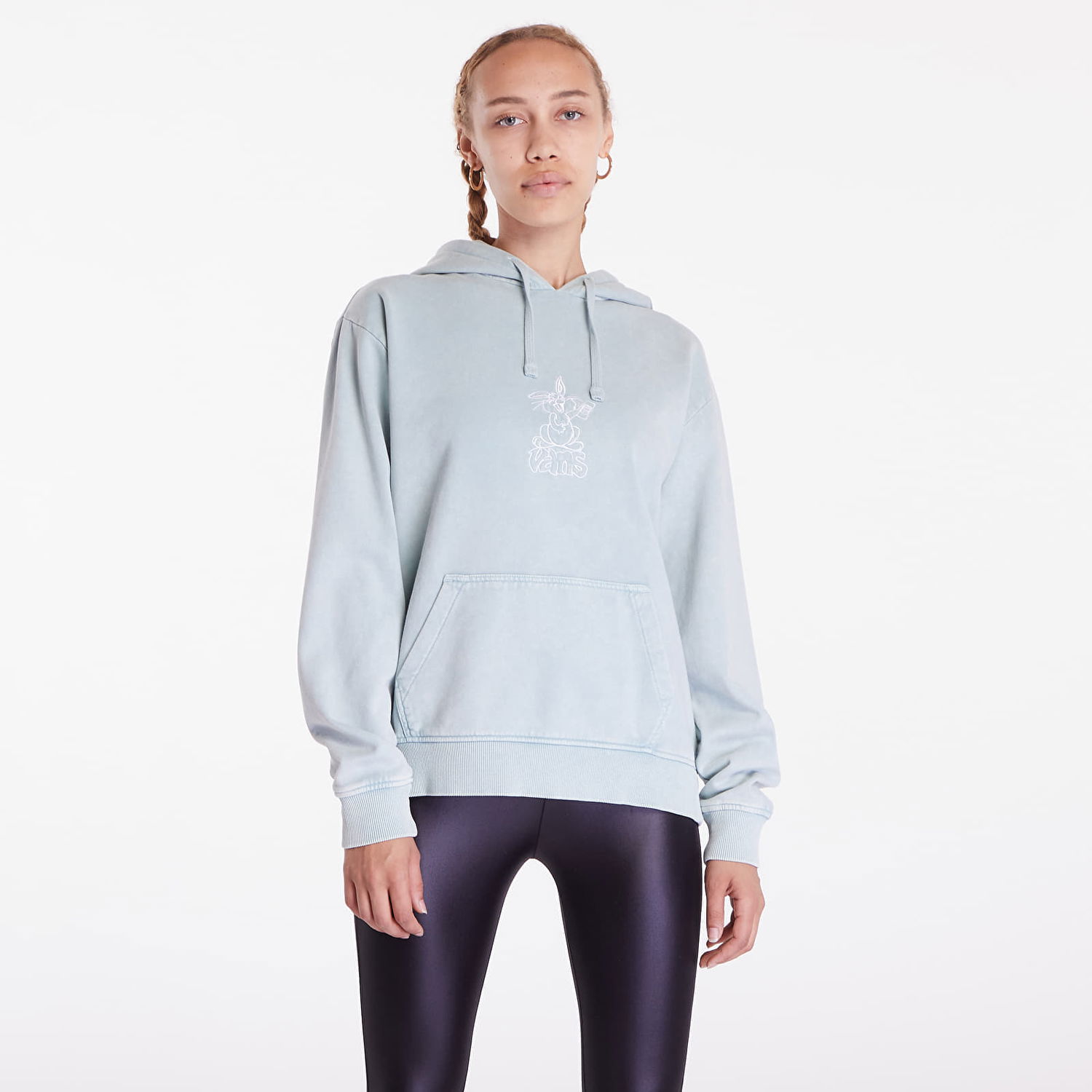 Mikina Vans Called It Bff Hoodie Gray Mist Modrá | VN000HBVM8I1, 0