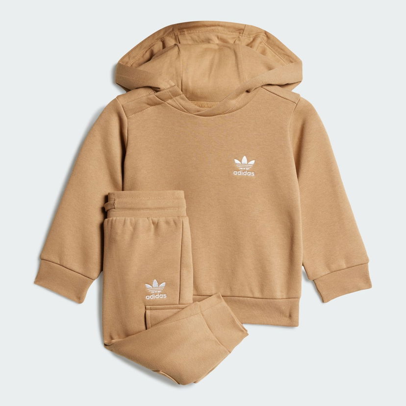 Súprava adidas Performance Kids' Hoodie Cargo Set Hnedá | JY4868
