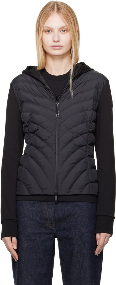 Mikina Moncler Moncler Zip Up Hooded Down Cardigan Čierna | K10938G00020809KZ, 0