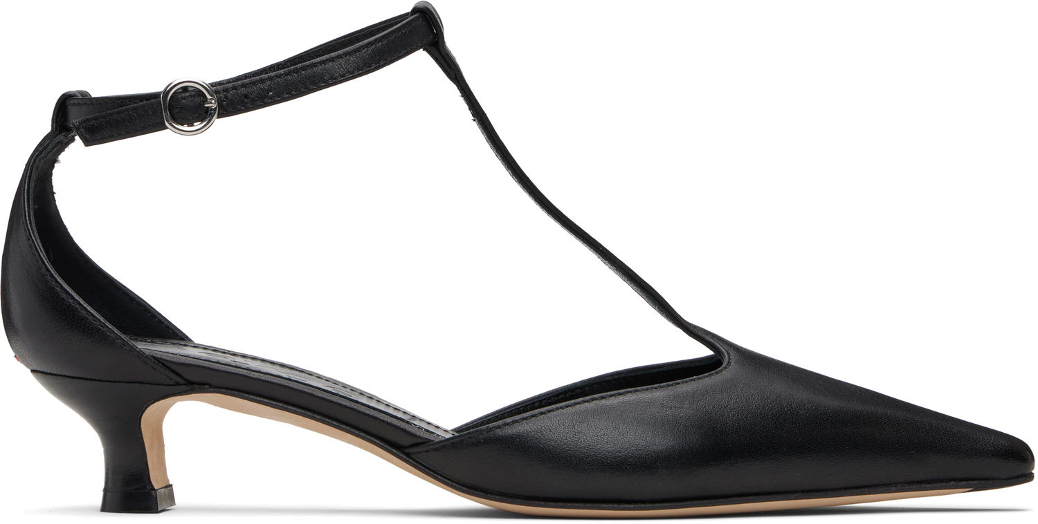 Starostlivosť o obuv Aeyde Aeyde Liz T-Bar Kitten Heels Čierna | A11-PU0596001001-225, 0