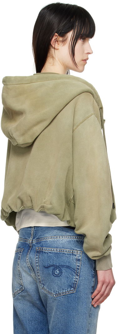 Mikina R13 R13 Balloon Zip-Up Hoodie Zelené | R13WK216-001BD, 2