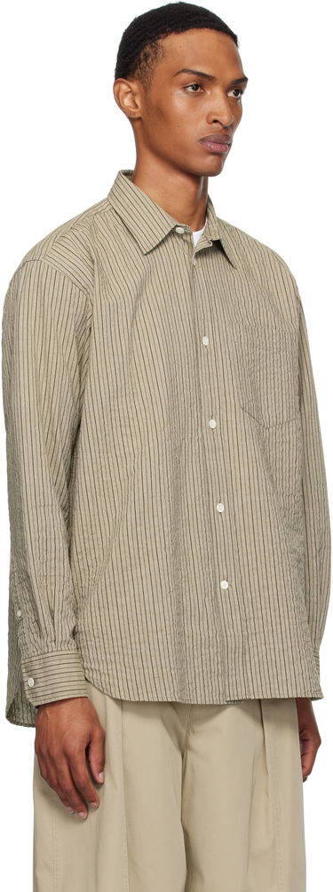 Košeľa NORSE PROJECTS Norse Projects Oversized Striped Shirt Béžová | N40-0828, 1