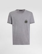 Dolce & Gabbana Cotton T-Shirt with Heraldic Patch