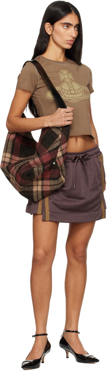 Sukňa Vivienne Westwood Vivienne Westwood Striped Cheerleader Miniskirt Fialová | 1J01000I-J00A2-, 3