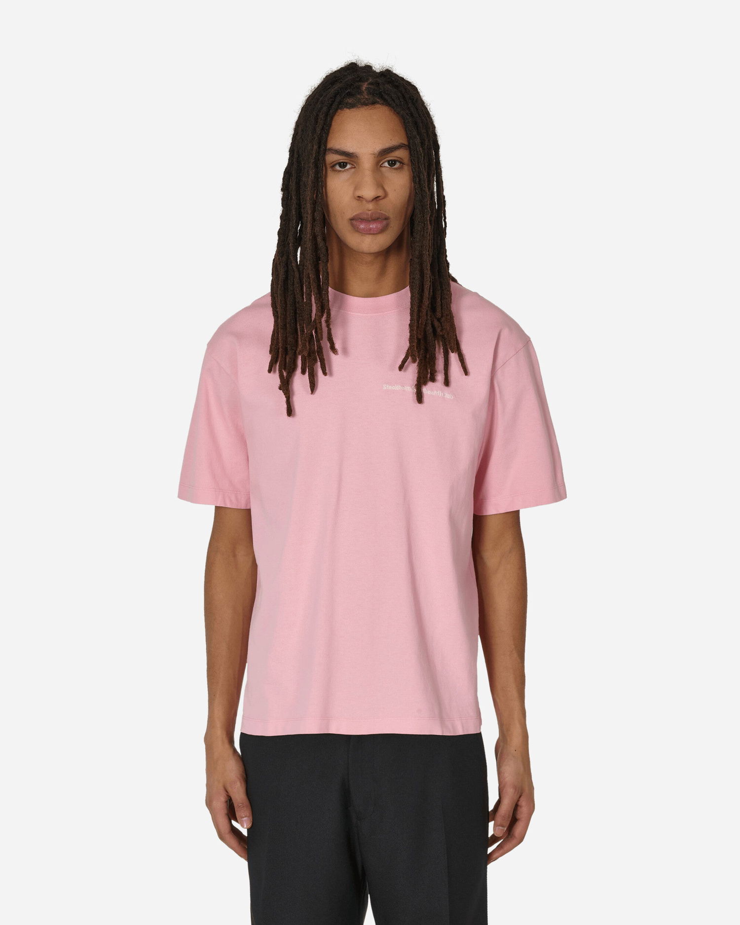 Tričko Stockholm (Surfboard) Club Embroidered Logo T-Shirt Pink Ružová | U1000042 1, 0