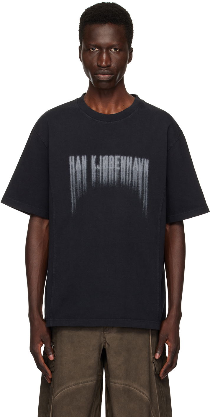 Tričko Han Kjøbenhavn Designer Faded Logo T-Shirt Čierna | M-134014, 0