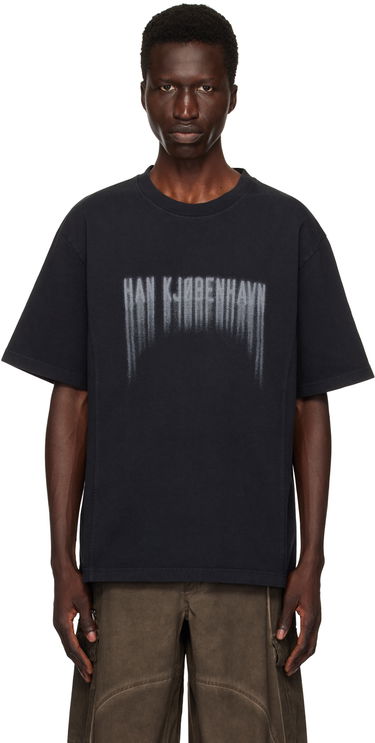 Tričko Han Kjøbenhavn Designer Faded Logo T-Shirt Čierna | M-134014, 0