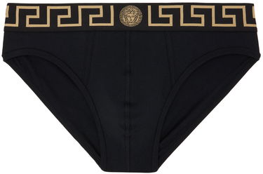 Nohavičky Versace Two-Pack Greca Border Briefs Čierna | AU10180_1A10011, 0