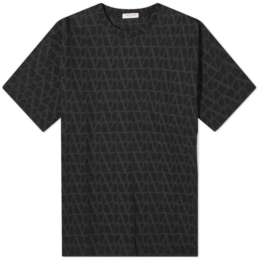 Tričko Valentino Men's Icon Oversized Tee Black Čierna | 4V3MG14Y9KC-MXM