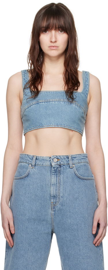 Tielko Loulou de Saison Loulou de Saison Anet Denim Tank Top Modrá | ANET, 0
