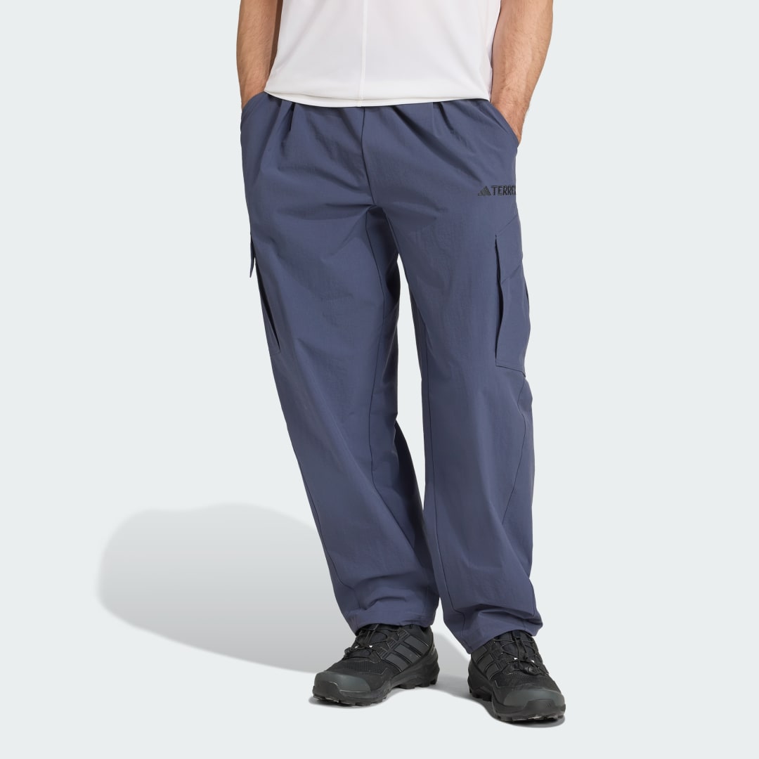 Cargo nohavice adidas Performance Terrex Xploric Cargo Pants Modrá | JM7426, 0