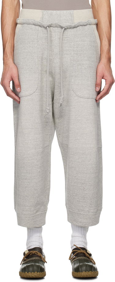 Tepláky R13 R13 Deconstructed Cropped Sweatpants Šedá | R13MK254-001BH, 0