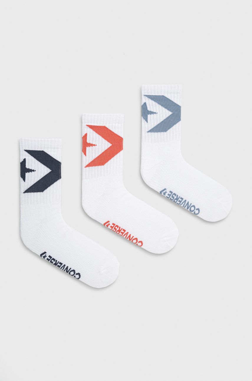 Ponožky Converse 3 Pack Logo Socks Biela | E1129W.3010, 0