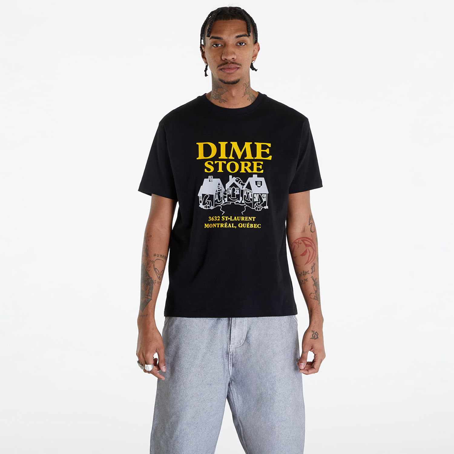 Tričko Dime Skateshop T-Shirt Black Čierna | DIMESP2425BLK, 0