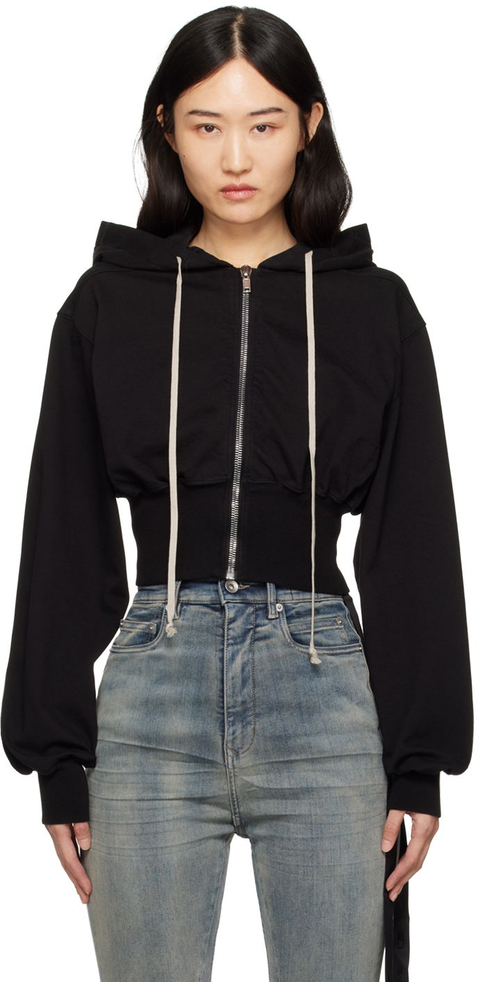 Mikina Rick Owens Zipped Hoodie Čierna | DS02D2231 RIG, 0