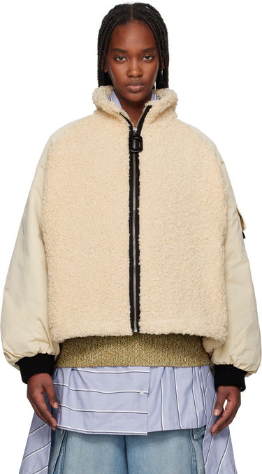 Bunda JW Anderson JW Anderson Color Block Fleece Track Jacket Béžová | JK0367-PG1736, 0