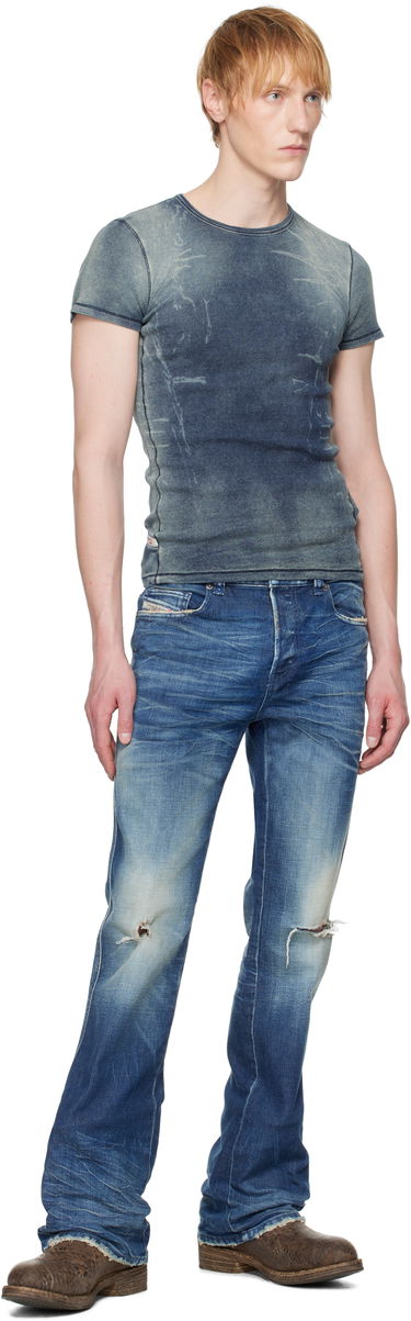 Tričko Diesel Diesel T-Hans Slim Fit T-Shirt Modrá | A17994-0HJBE-01, 3