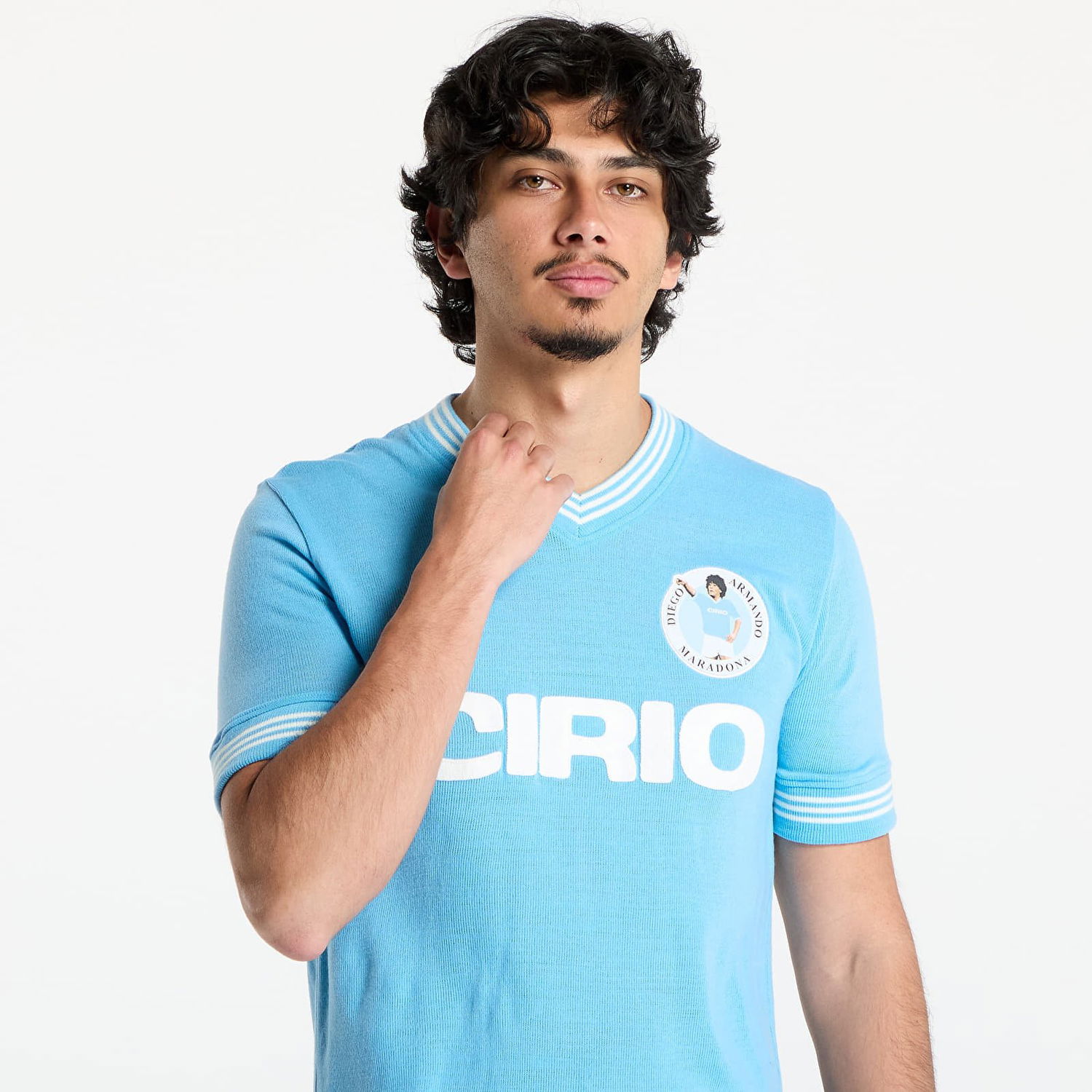 Tričko COPA Maradona x Napoli 1984 Retro Football T-Shirt Modrá | 469-001, 1
