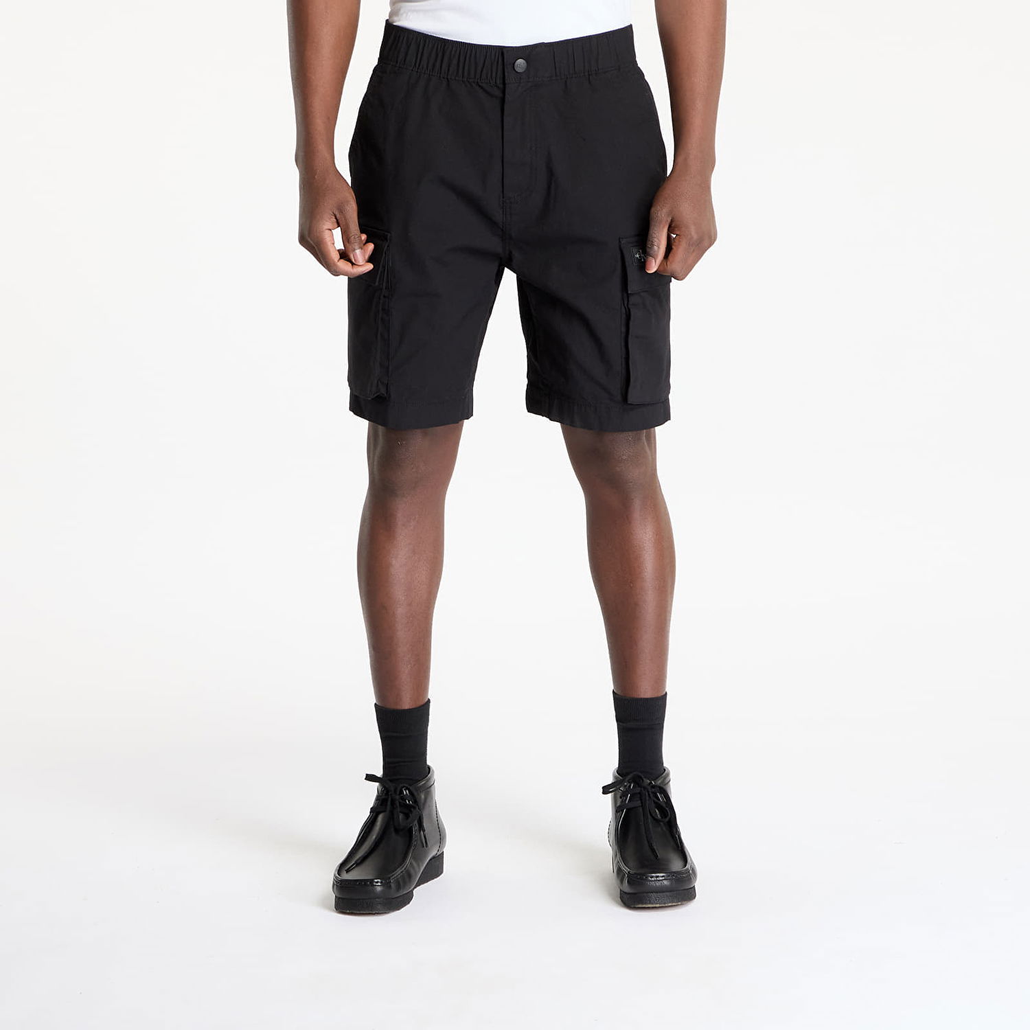 Šortky CALVIN KLEIN Calvin Klein Jeans Washed Cargo Shorts Čierna | J30J327376 BEH, 0