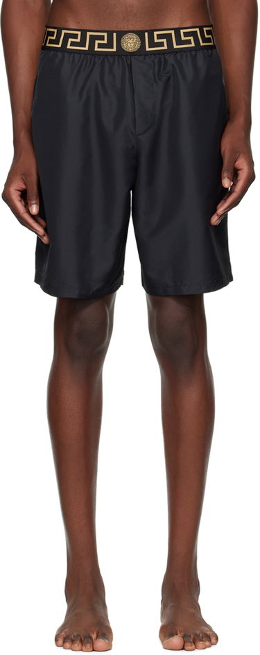 Plavky Versace Versace Greca Border Swim Shorts Čierna | ABU01023_1A11120, 0
