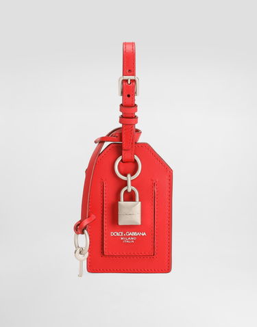 Kľúčenka Dolce & Gabbana Dolce & Gabbana Calfskin Luggage Tag with Lock Červená | BP3417AV89387124, 0