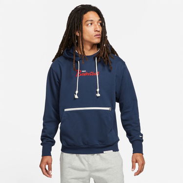 Mikina Nike Dri-Fit Standard Issue Pullover Hoodie Navy | DA5942-419, 0