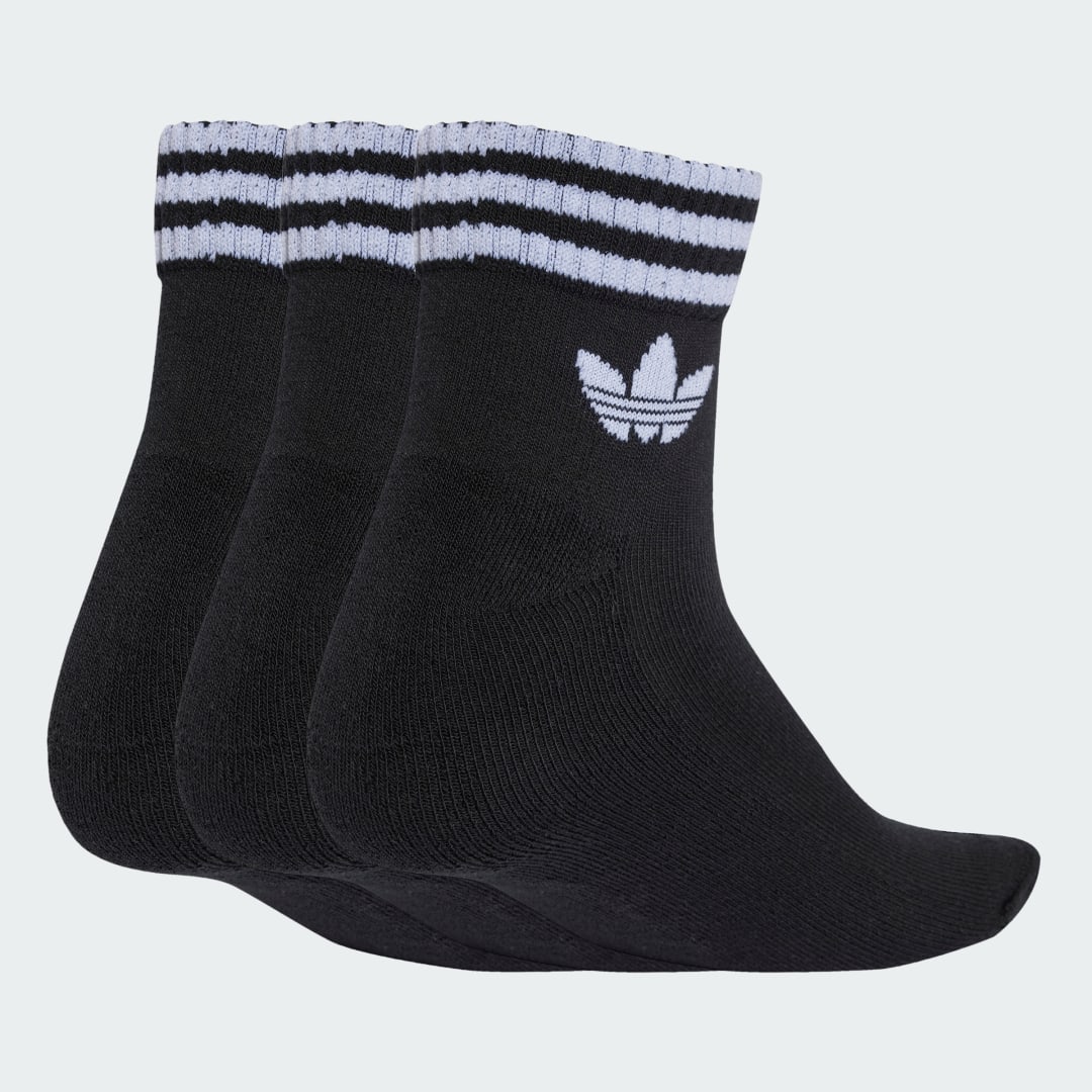Ponožky adidas Performance 3-Stripes Ankle Socks - 3 Pairs Čierna | JV7436, 0