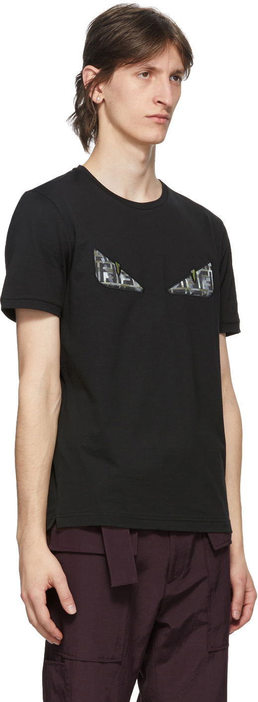 Tričko FENDI Fendi Forever Fendi Bag Bugs T-Shirt Čierna | FY0894 ABR7, 1
