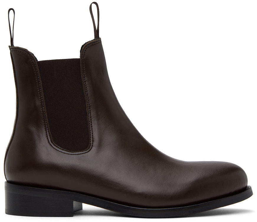 Oblečenie Officine Générale Officine Générale Belmondo Chelsea Boots Hnedá | W23MSHS905, 0
