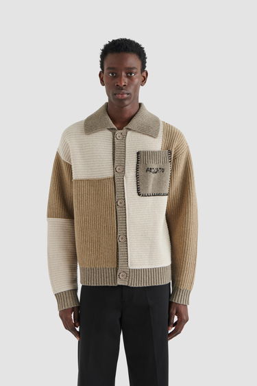 Sveter AXEL ARIGATO Franco Patchwork Sweater Hnedá | A2141002, 2