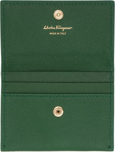Peňaženka FERRAGAMO Salvatore Ferragamo Gancini Compact Bifold Wallet Zelené | 779903, 2