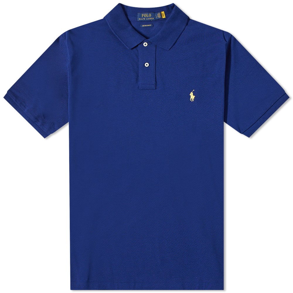 Polo tričko Polo by Ralph Lauren Custom Fit Polo Navy | 710782592002, 0