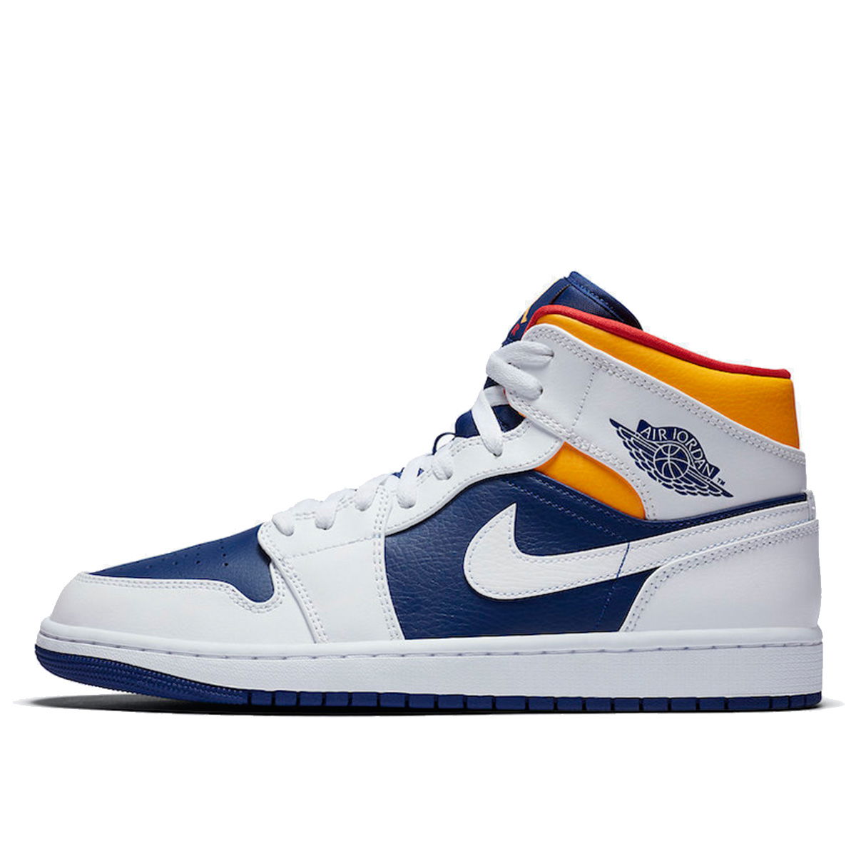 Tenisky a topánky Jordan Air Jordan 1 Mid "White Deep Royal Blue" Navy | 554724-131, 1