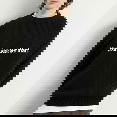 Sveter thisisneverthat T-Logo Knit Jumper Čierna | TN253KKNPK01-BLK, 5