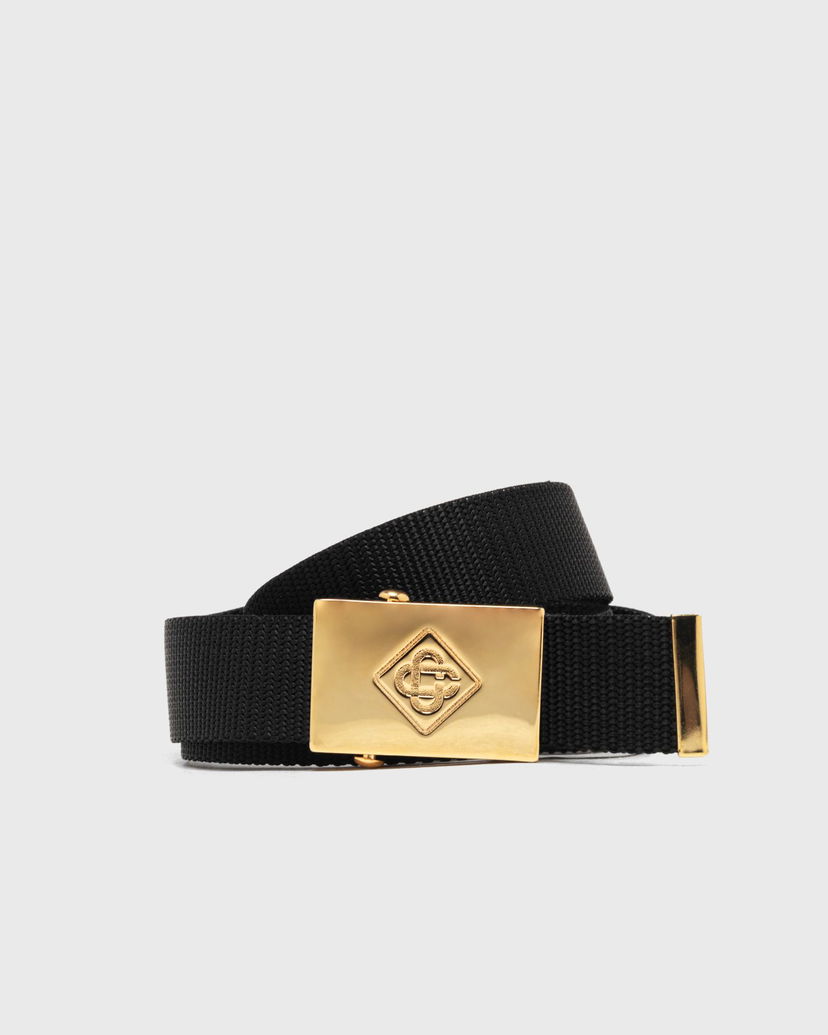 Opasok Casablanca Diamond Logo Webbing Belt Čierna | APF25-ACC-258-01